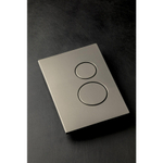 Клавиша смыва Boheme 649-GM нержавеющая сталь ультраплоская для инсталляции Geberit, Gun Metall