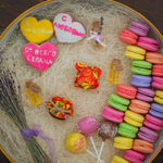 Бонбоньерка с медом на свадьбу, 35 грамм, стиль "Хохлома"