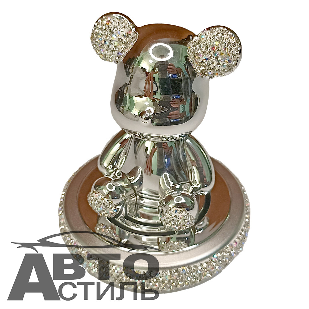 Ароматизатор-игрушка -на торпеду- Мишка - YC-14SL серебро