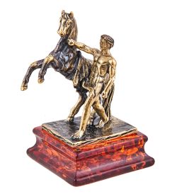 Народные промыслы AM-3641 Фигурка «Аничков мост» (латунь, янтарь)