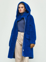 Шуба женская чебурашка тедди эко, SilverFox (арт. S1206rm012pz)