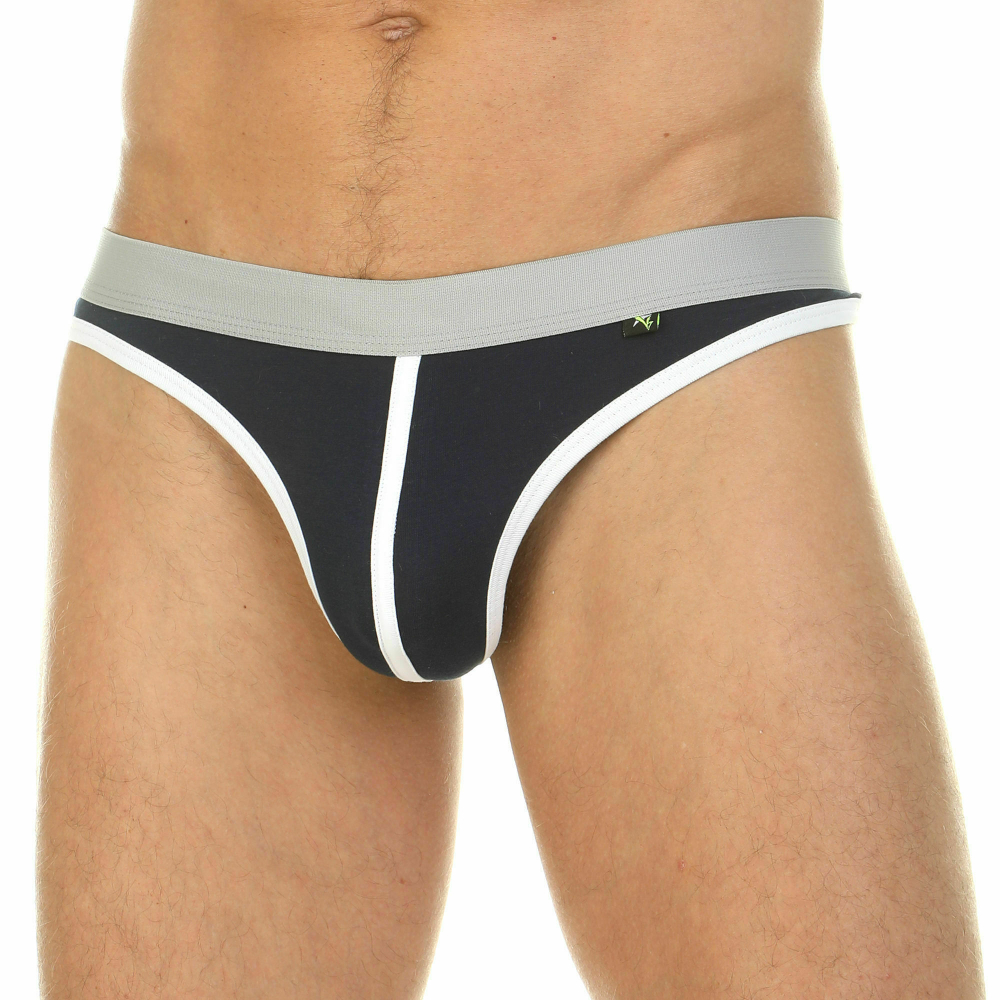 Мужские трусы тонги темно-синие Van Baam VB39833