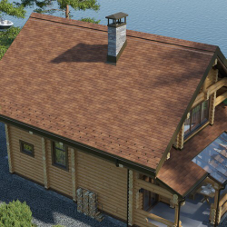 Черепица битумная гибкая Tegola BUSINESS UNICA TOSCANA Liberica 020