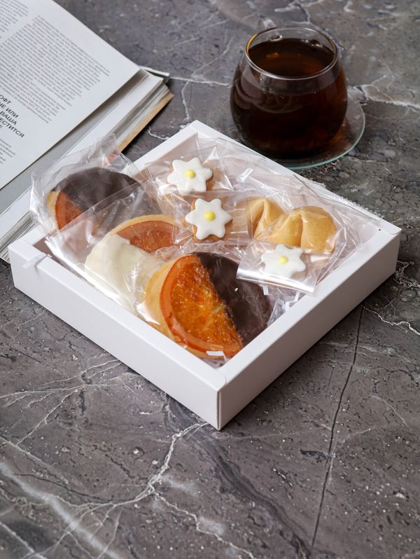 Набор Печенье с предсказаниями и апельсины