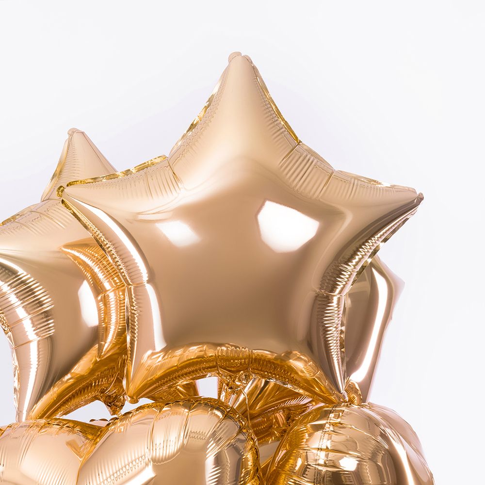 F Шар Звезда 18''/46 см, Античное золото (БГ-15)  Изображение2