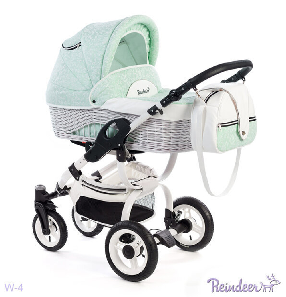Детская коляска Reindeer City Prestige Wiklina 3 в 1 (бирюзовый)