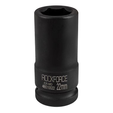 Головка ударная глубокая 22мм 3/4''6гр. RockForce##Rock FORCE RF-46510022