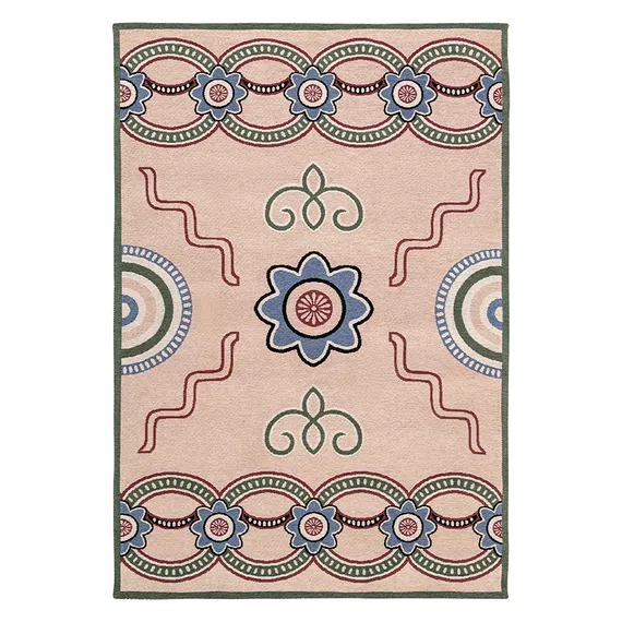 Ковер из хлопка по мотивам эвенских орнаментов из коллекции cultural heritage, 120х180 см