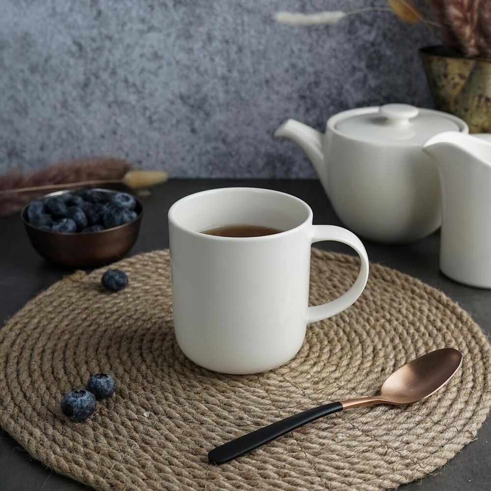 Кружка 350 мл белая d 8,3 см h9,2 см Coupe   Noble [6]