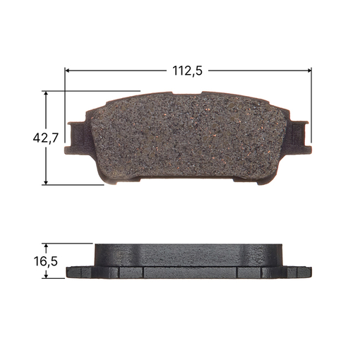 Колодки тормозные дисковые Avantech задние (противоскрипная пластина в компл.) AV1208