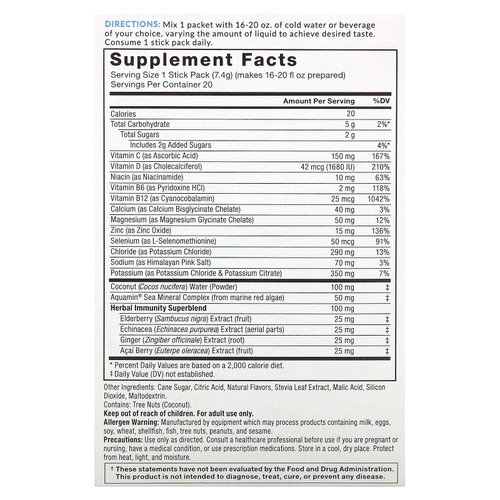 Force Factor, Liquid Labs, Immunity, цитрусовые, 20 пакетиков по 7,4 г (0,26 унции)