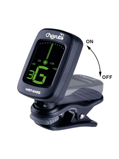 Тюнер цифровой на прищепке гитарный Cherub WST-640G