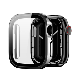 Чехол-бампер черный из TPU от Dux Ducis для часов Apple Watch 45мм на модели 7, 8 и 9 серии, серия Hamo Series Case