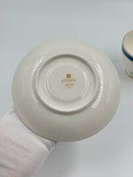 Чайная пара с сине-зелёной каймой Givenchy by Yamaka