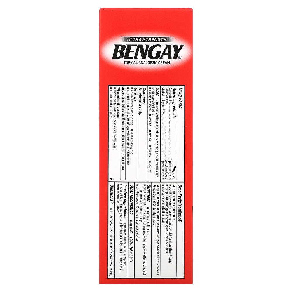 Bengay, крем для местного обезболивания, сверхсильный, 113 г (4 унции)