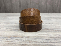 Ременная заготовка Crocco Oliva Brown (3,2+ мм), цв. Коричневый
