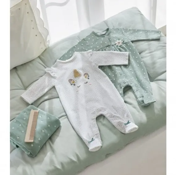 Комбинезон для девочки Mayoral Newborn Единорог Зеленый, 2 шт.