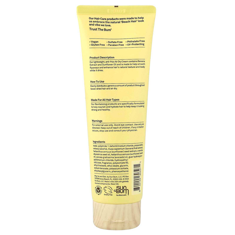 Sun Bum, восстанавливающий крем для сухого воздуха, для всех типов волос, 177 мл (6 жидк. унций)