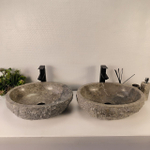 Раковина из мрамора ПАРА! Erozy Grey EM-64817 51*41*15 0188