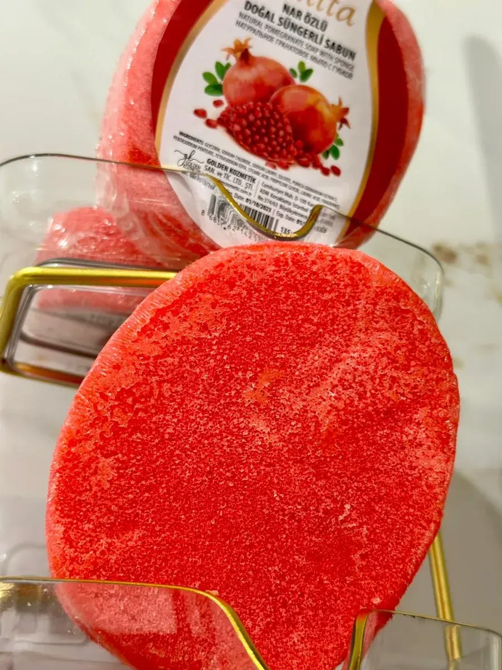 Мочалка для тела с косметическим мылом подарок