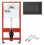 Инсталляция TECE TECEbase для подвесного унитаза с клавишей черный матовый K440407