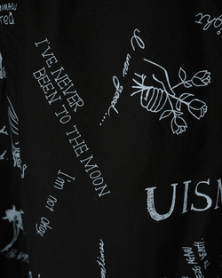 UNDERCOVER ШОРТЫ ЧЕРНЫЕ С ПРИНТОМ