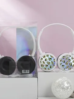 Наушники накладные «Нооовый год к нам мчится», с микрофоном