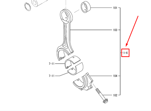 37719-80040 CONROD ASSY