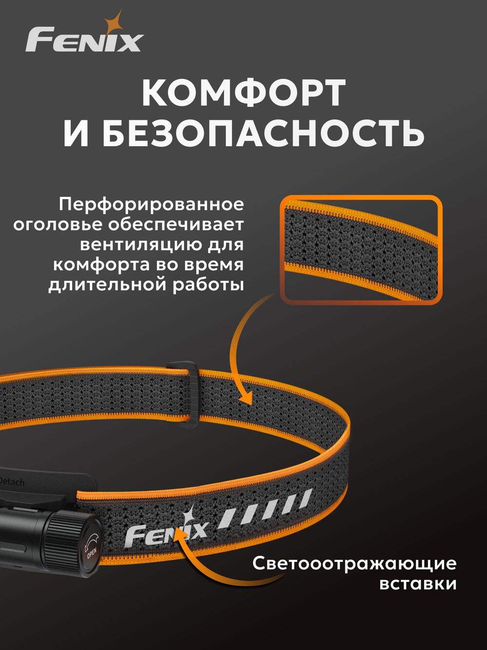 Налобный фонарь тактический Fenix HM23 V2.0