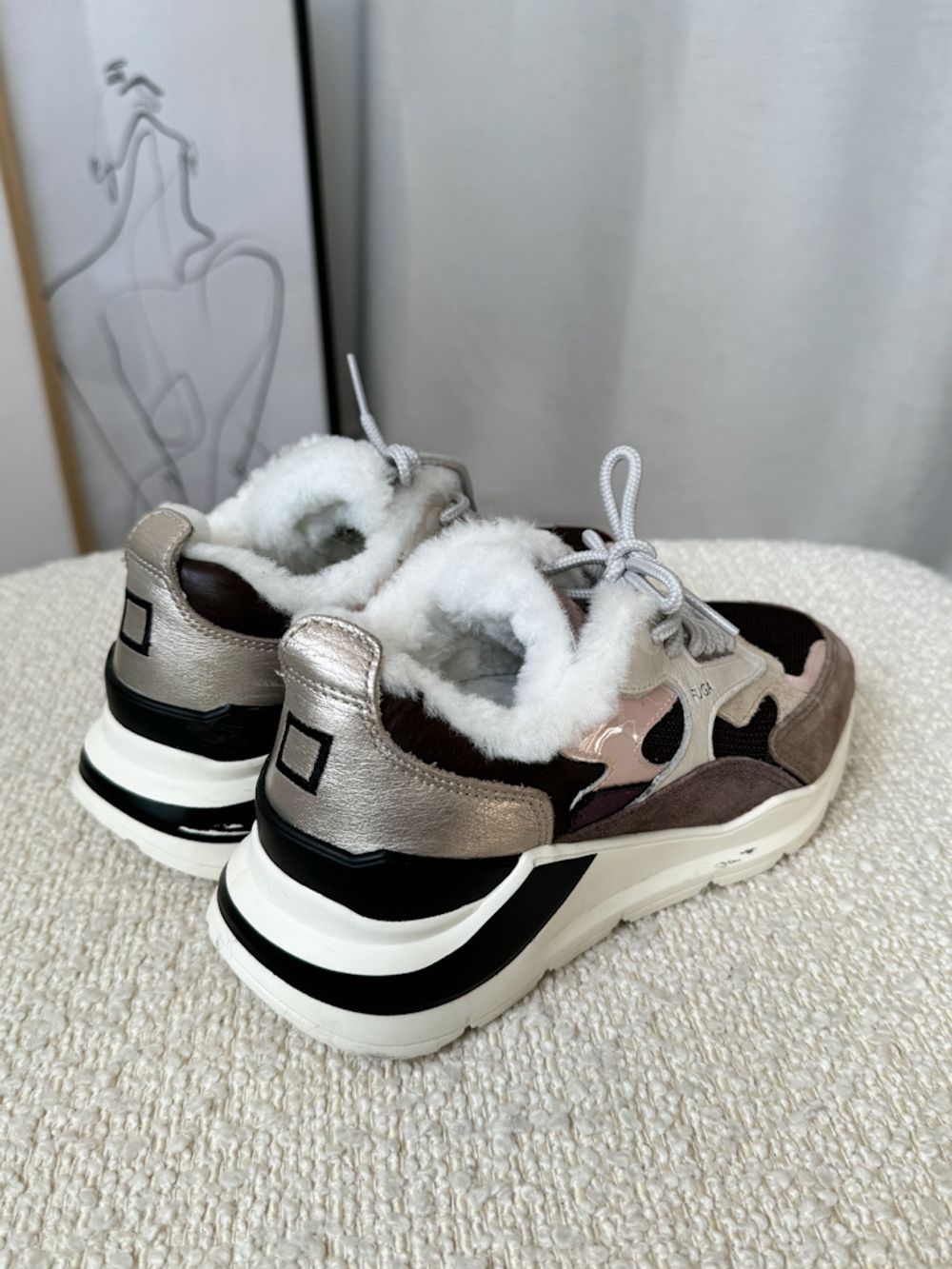 Зимние комбинированные кроссовки D.A.T.E., 34,5