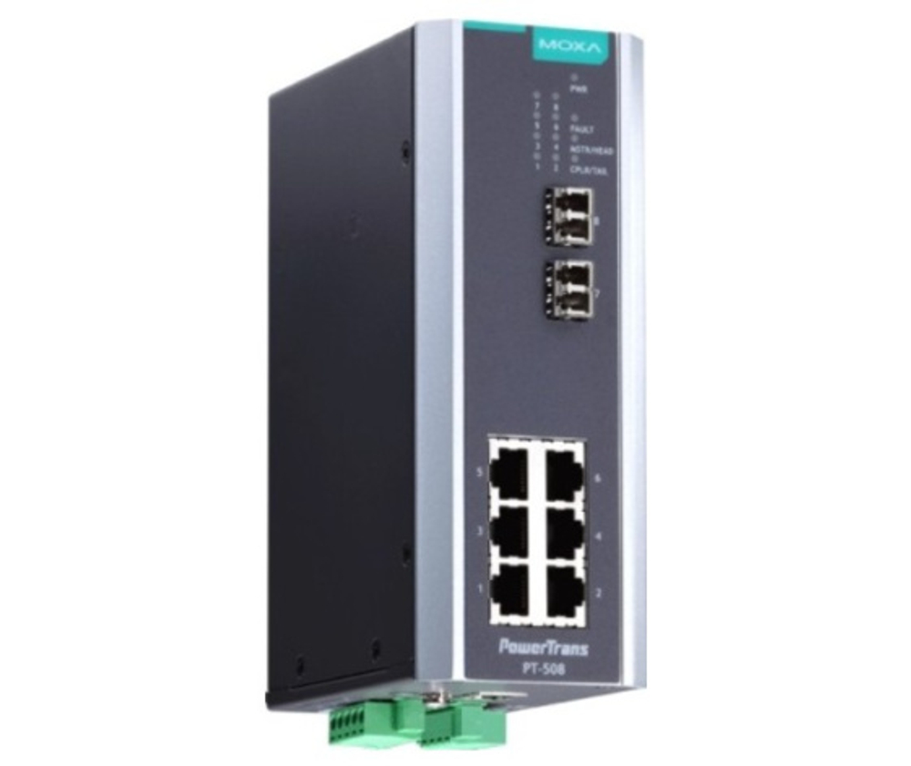 Коммутатор управляемый MOXA PT-508-MM-LC-HV