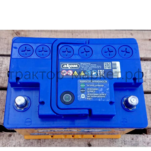 АКБ Аккумулятор АКОМ 62 обратной полярности (Евро)
