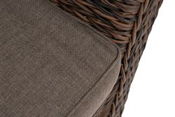 "Капучино" диван из искусственного ротанга (гиацинт) трехместный, цвет коричневый