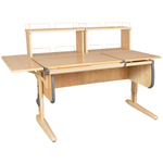 Растущая парта с задними и боковой полками Дэми СУТ 25-02-Б1Д2 (1500×880 мм)