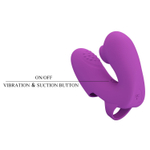 Вибратор на палец Baile Athena – 9,6 см, 7 вибраций + 7 постукиваний