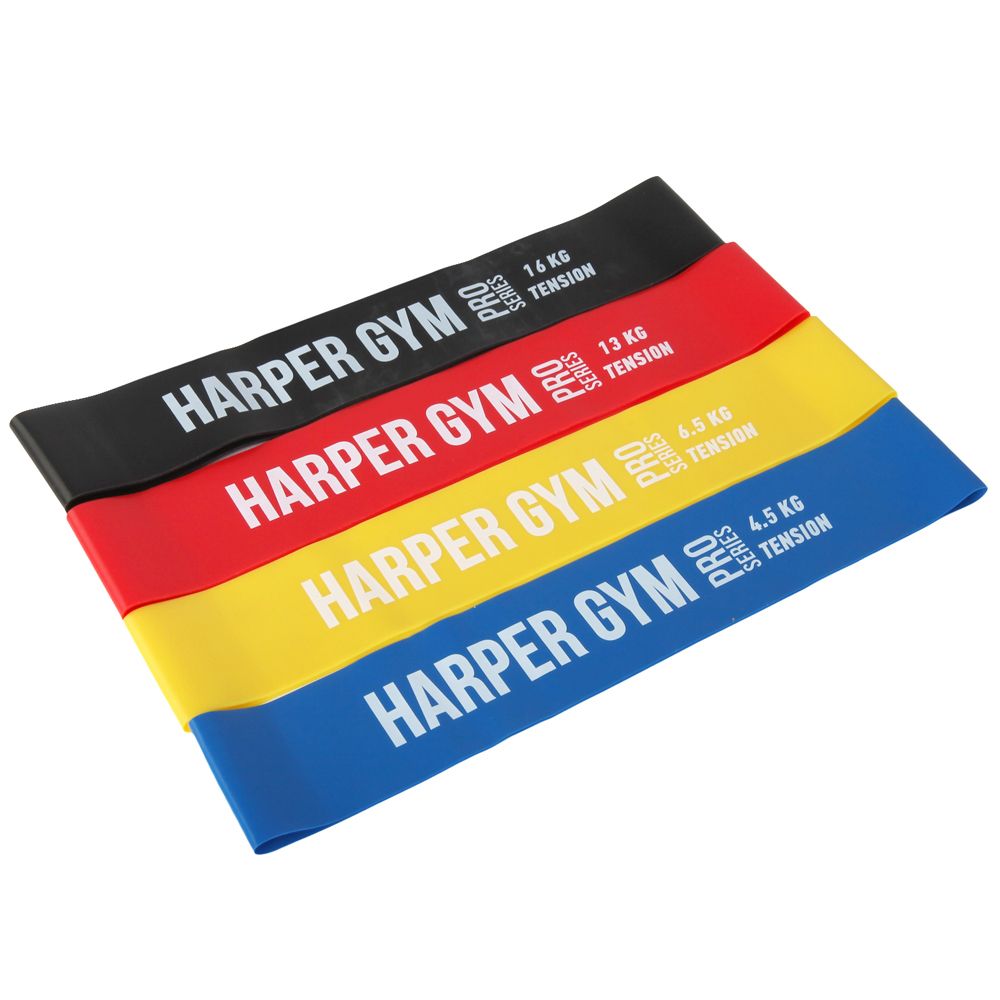 Набор замкнутых эспандеров Harper Gym Pro Series NT18006 4 шт (нагрузка 4,5/6,5/13/16 кг)