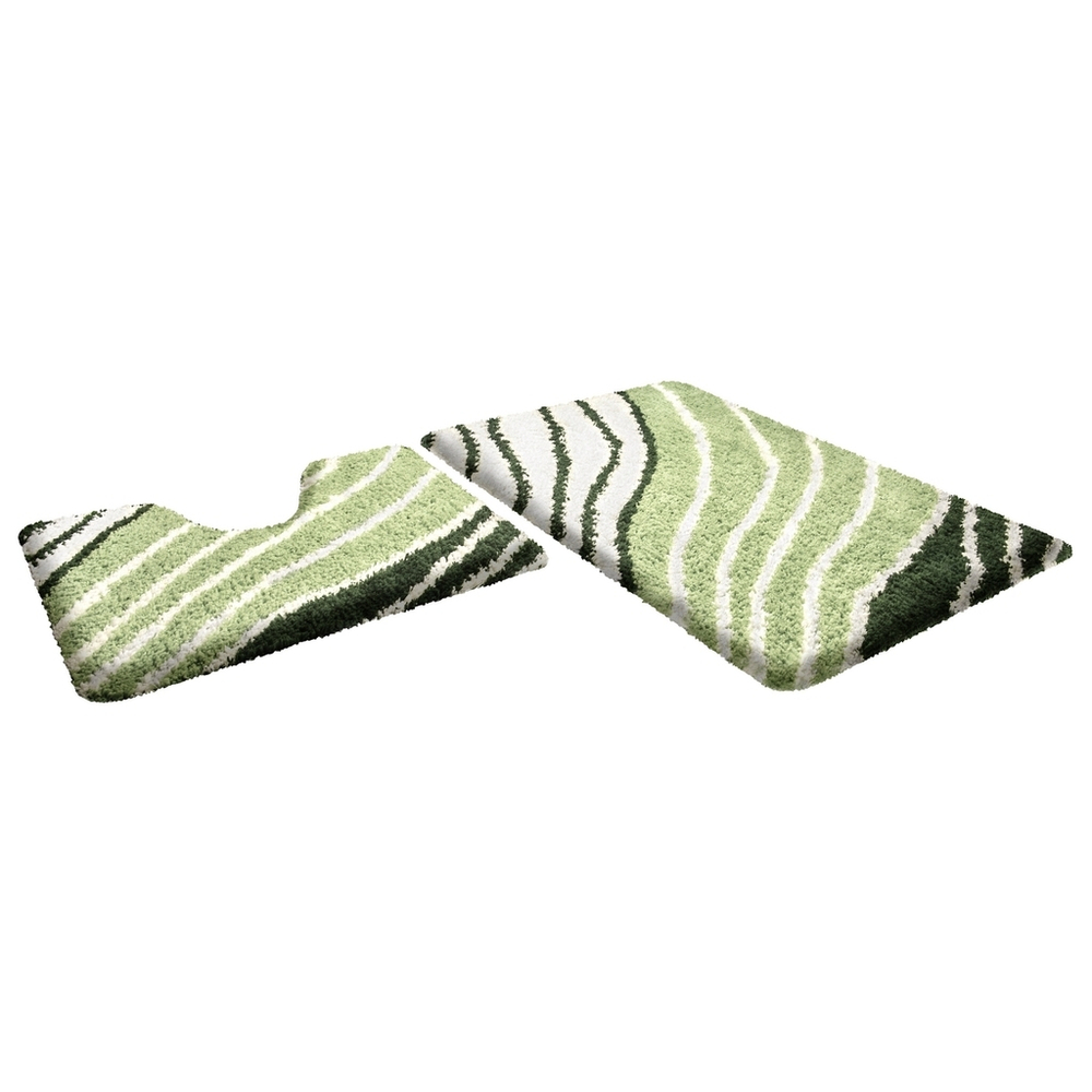 Набор ковриков  д/в Shahintex SOFT multicolor 60*90+60*50 малахит