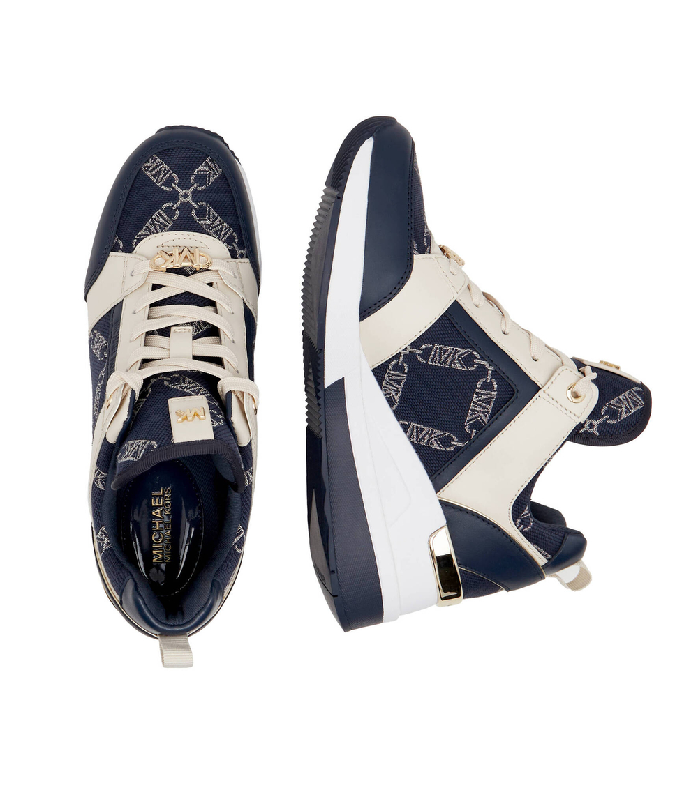 Кожаные кроссовки rubber Michael Kors - темно-синий(43F3GEFS1Y)