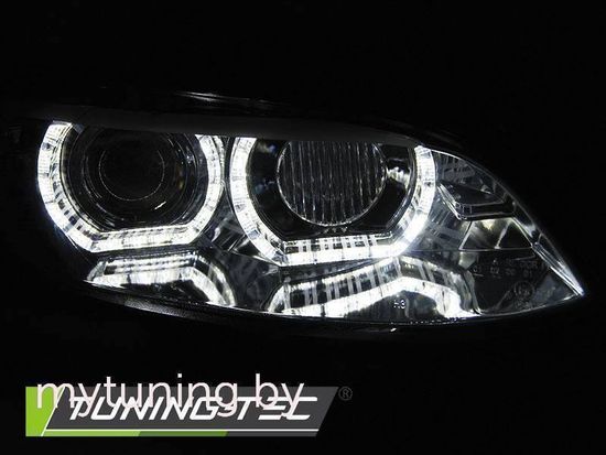 Передние фары ANGEL EYES LED CHROME AFS HID для BMW 3 E92 E93