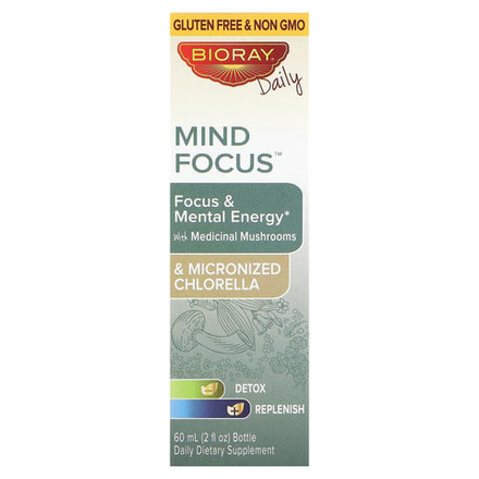 Bioray, Mind Focus®, без спирта, 60 мл (2 жидк. унции)
