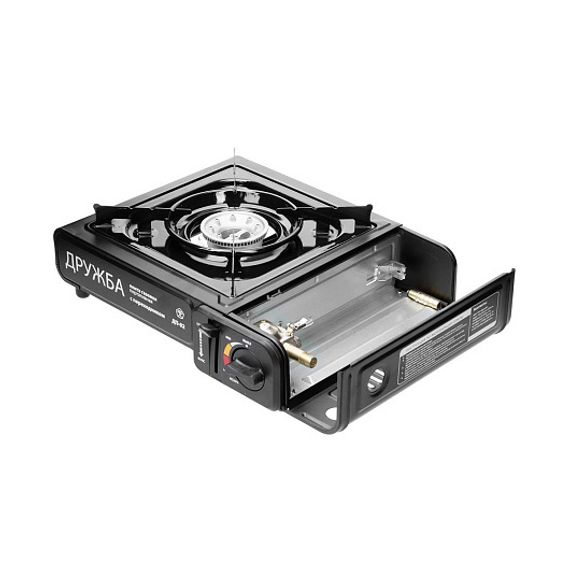 Плита газовая портативная ДРУЖБА с переходником (ДП-02) TOURIST