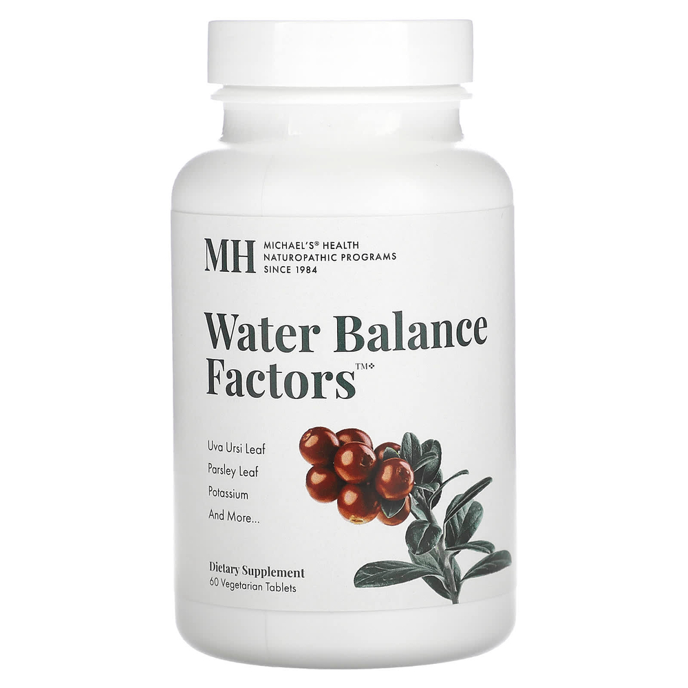 Michael's Health, Water Balance Factors, 60 вегетарианских таблеток