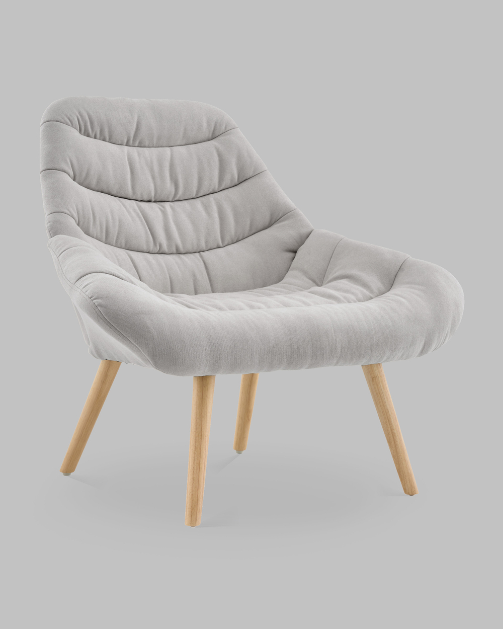 Кресло Олби Страйпс светло-серый