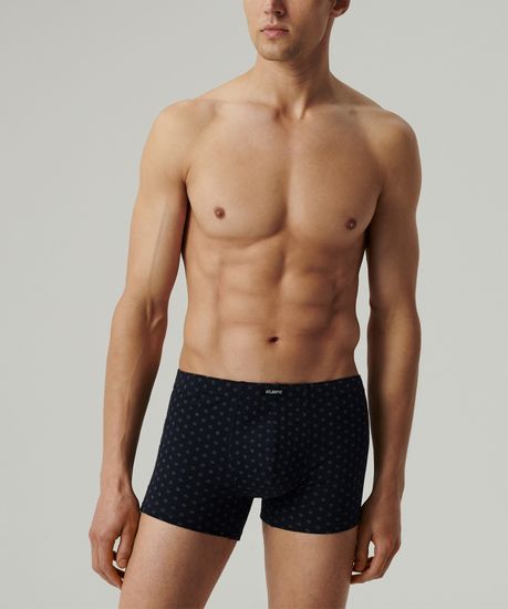 Трусы мужские боксеры (3шт), Atlantic 3MH-206, хлопок, темно-синий + голубой + темно-голубой