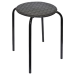 Табурет Береста с круглым сиденьем h45 (черный)