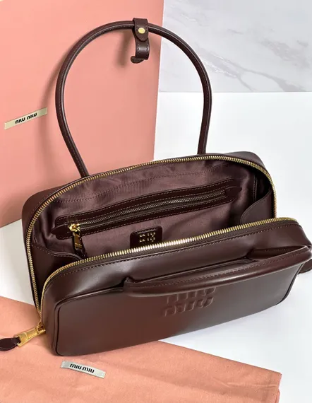 Сумка MIUMIU Beau Тёмно-коричневая