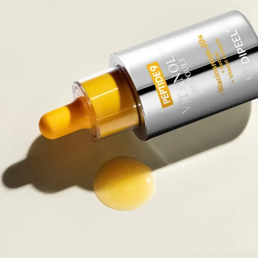 Лифтинг-ампула с пептидами и 20% Niacinamide MEDIPEEL Peptide 9 Vitanol Ampoule PRO 30 мл.