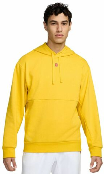 Мужская теннисная кофта Nike Court Fleece Tennis Hoodie - желтый