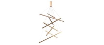 Люстра подвесная светодиодная 3860/96L золото Cometa Odeon Light.