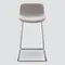 Полубарный стул Neo Soft 65 см, серый, ножки хром